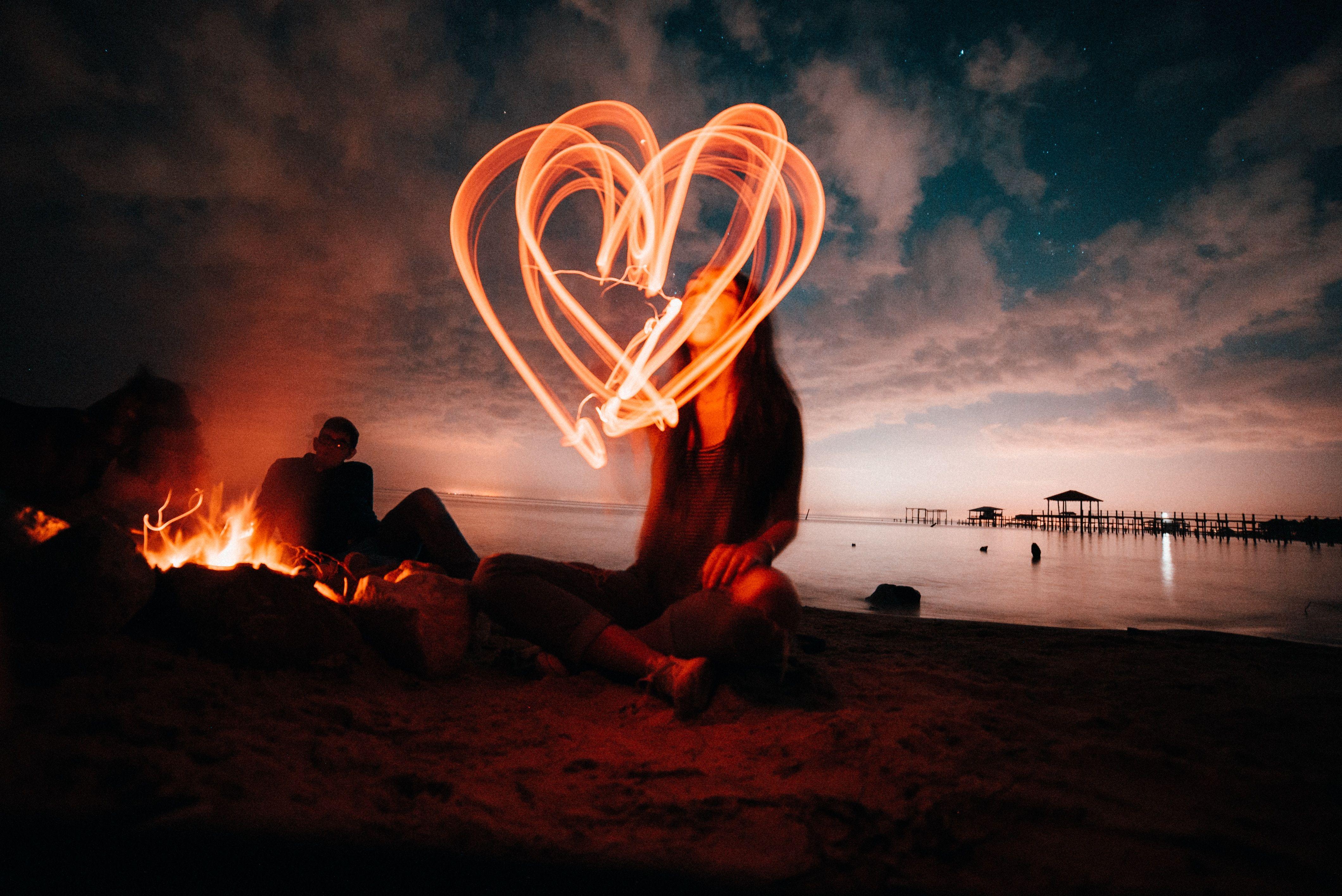 4240x2832 Beach Night Time Wallpaper