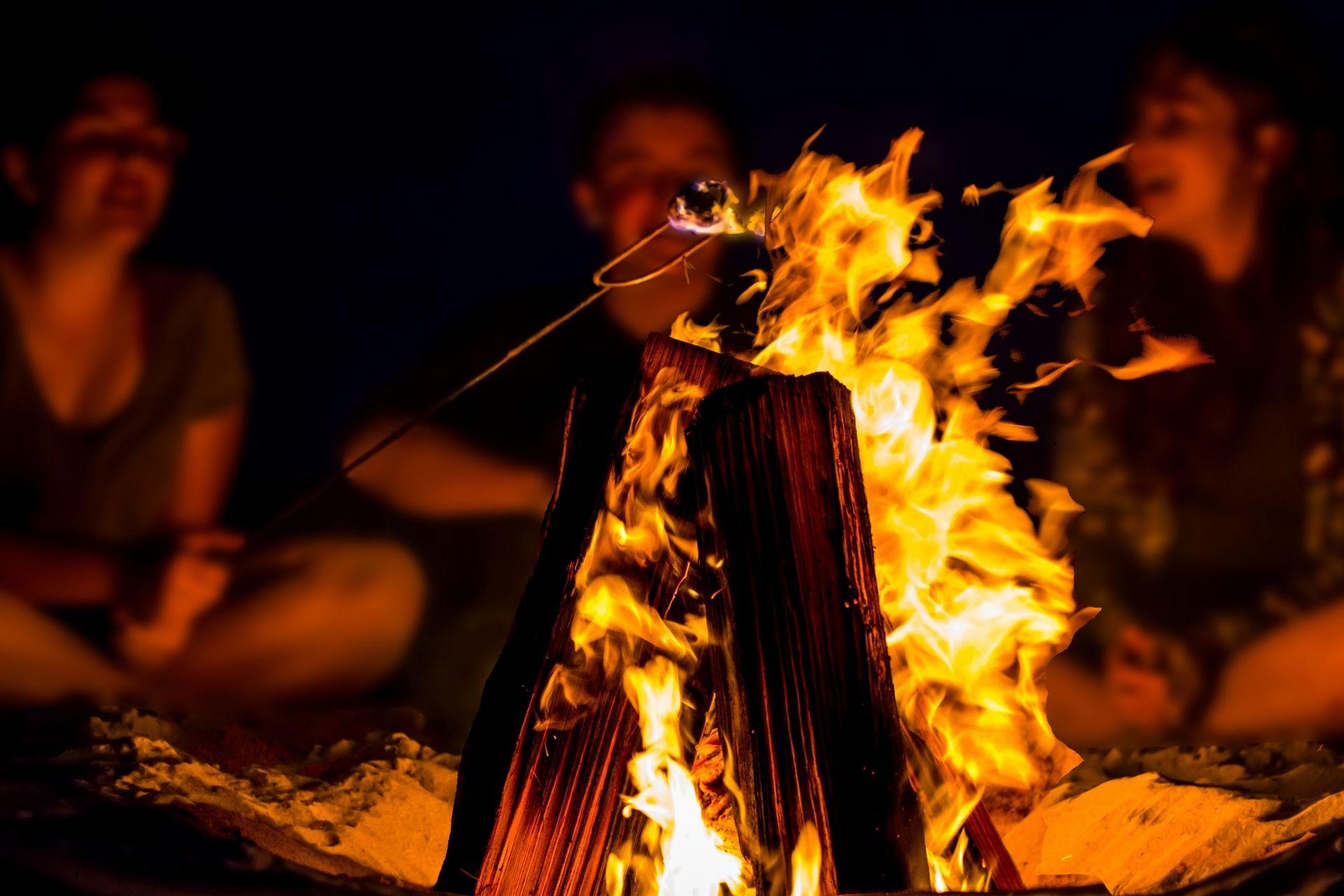 1920x1280 Beach Bonfire Free Domain Picture