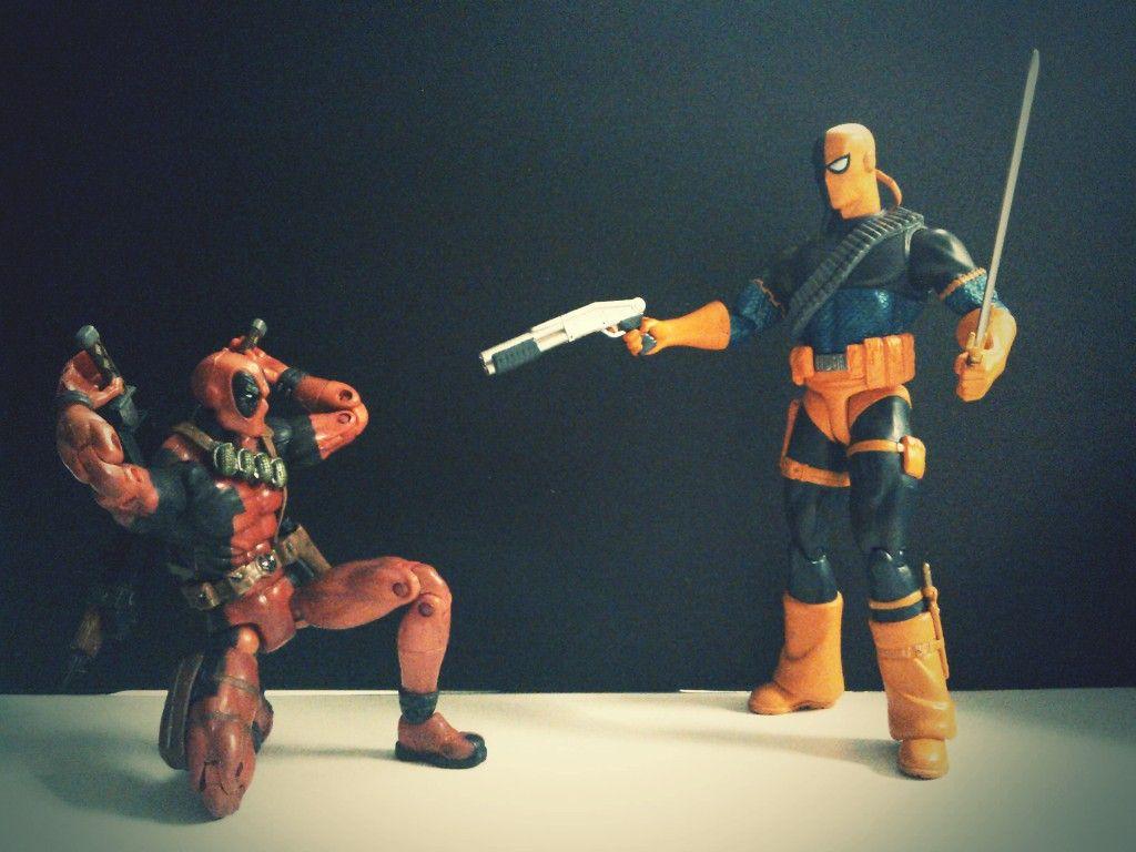 1024x768 Deadpool vs Deathstroke