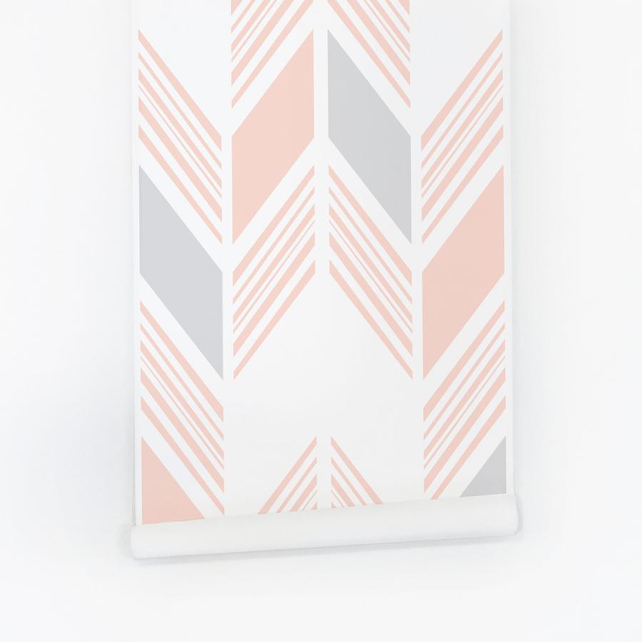 900x900 Pastel herringbone self adhesive removable wallpaper for girls room