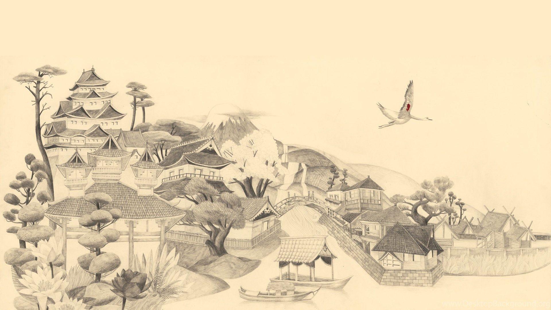 1920x1080 Japanese Art Wallpaper HD Wallpaper Desktop Background