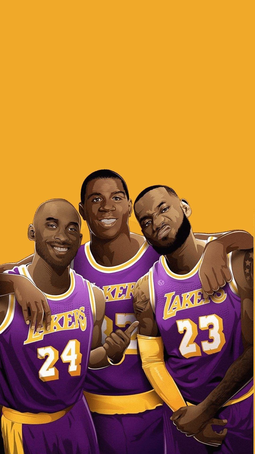 1080x1920 Lakers Legends Wallpaper Free HD Wallpaper