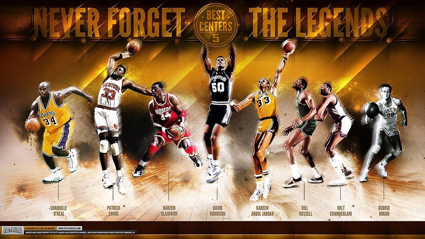 1366x768 NBA Legends Wallpaper