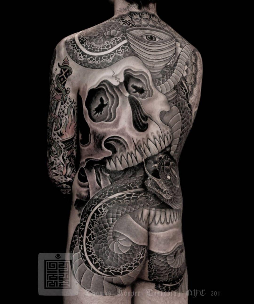 1080x1296 Japanese Ink Black Snake Skull Tattoo Design (1080x1296) (2021)