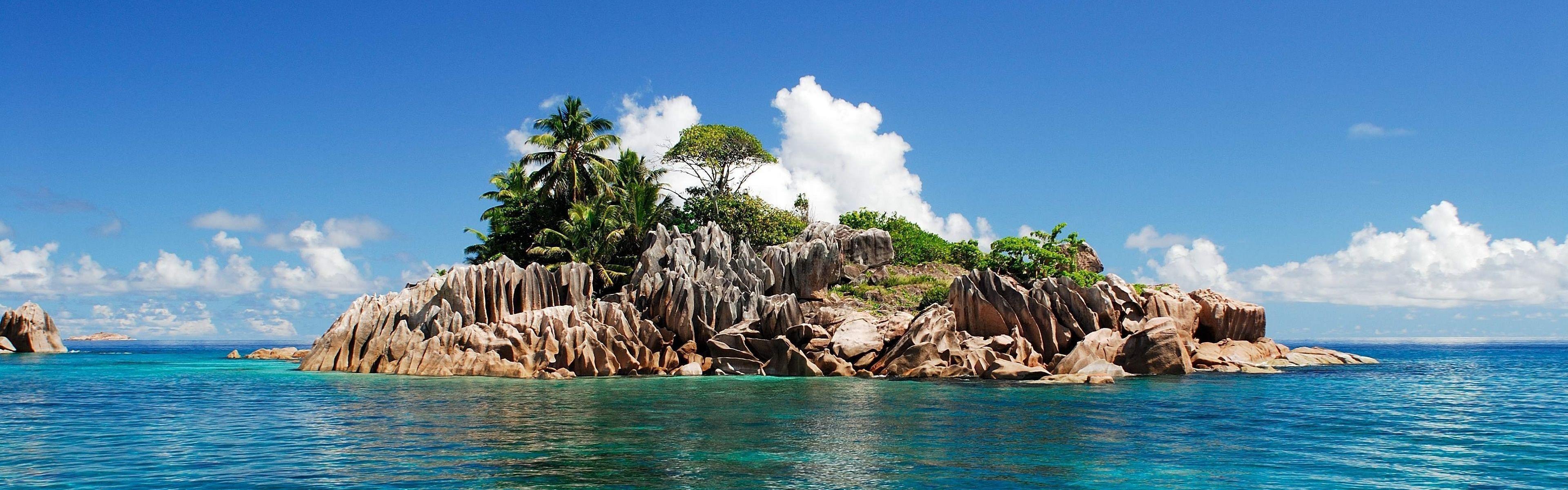 3840x1200 Sea Panorama Wallpaper & Background Download