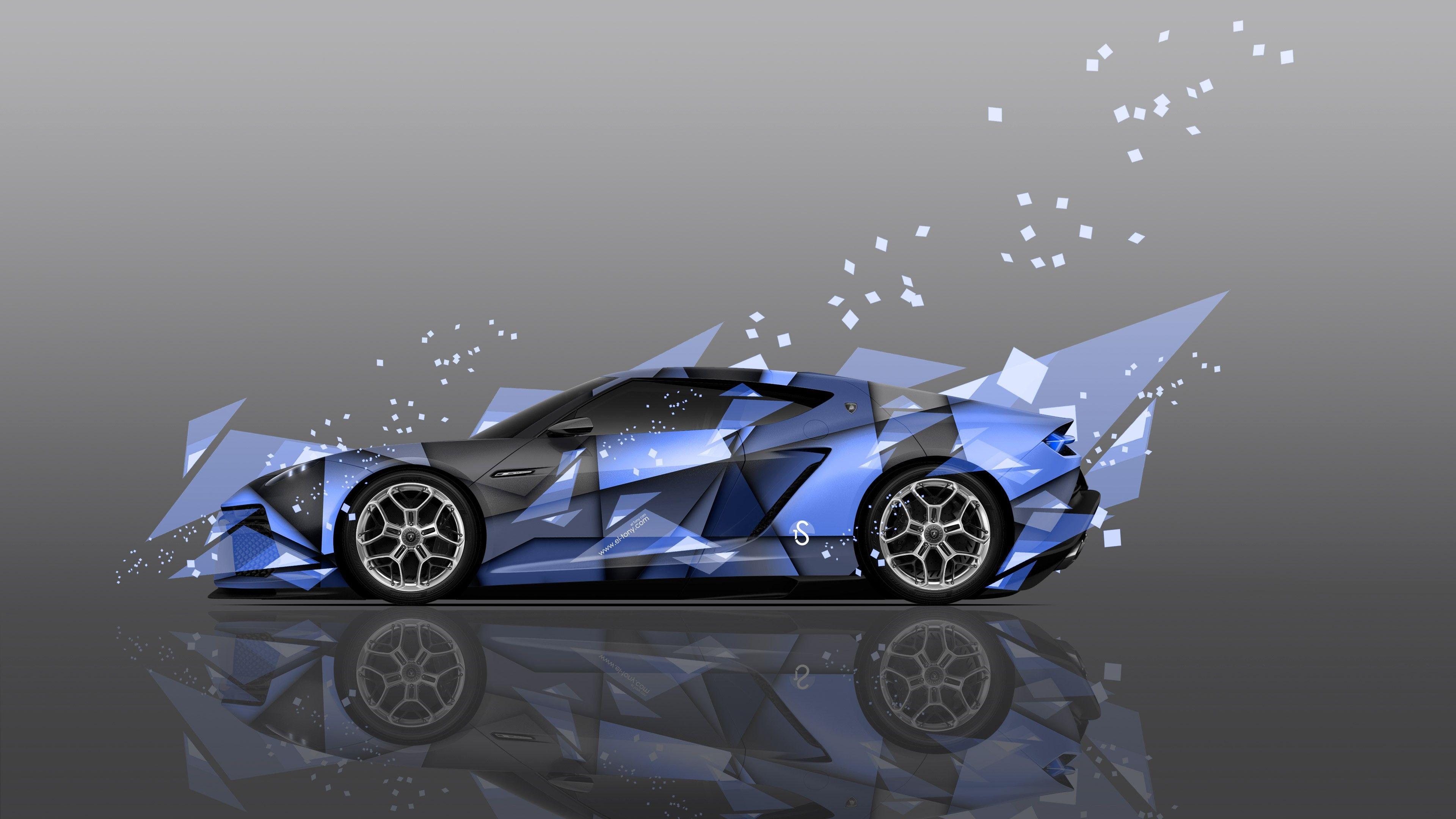 3840x2160 Wallpaper: digital art, Lamborghini Asterion