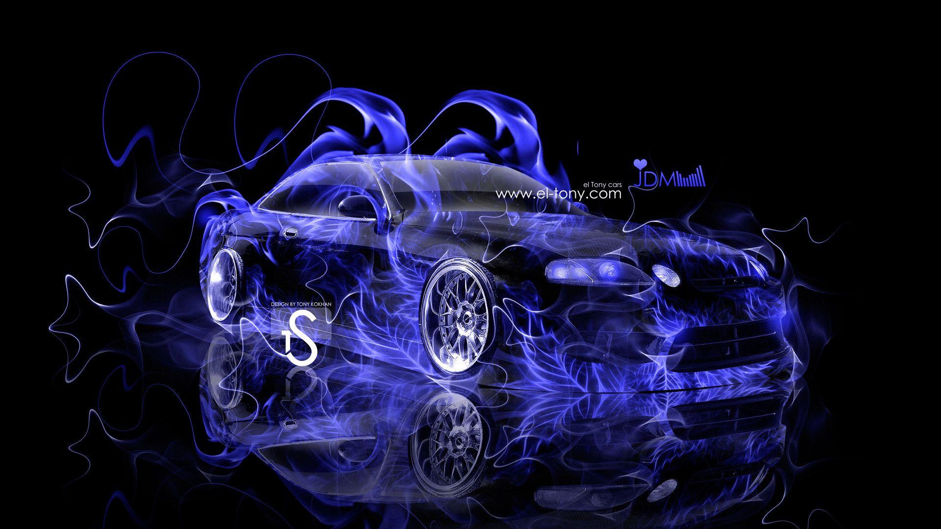 1920x1080 Blue Fire Skull Wallpaper Download