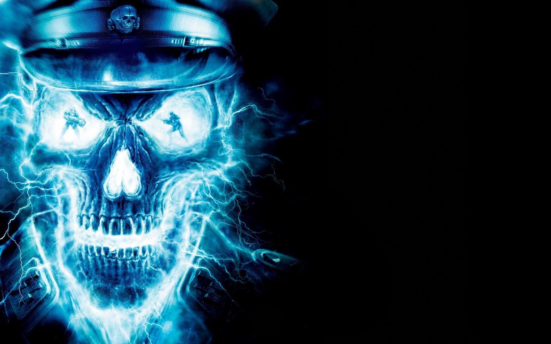 1920x1200 Cool Skull Background