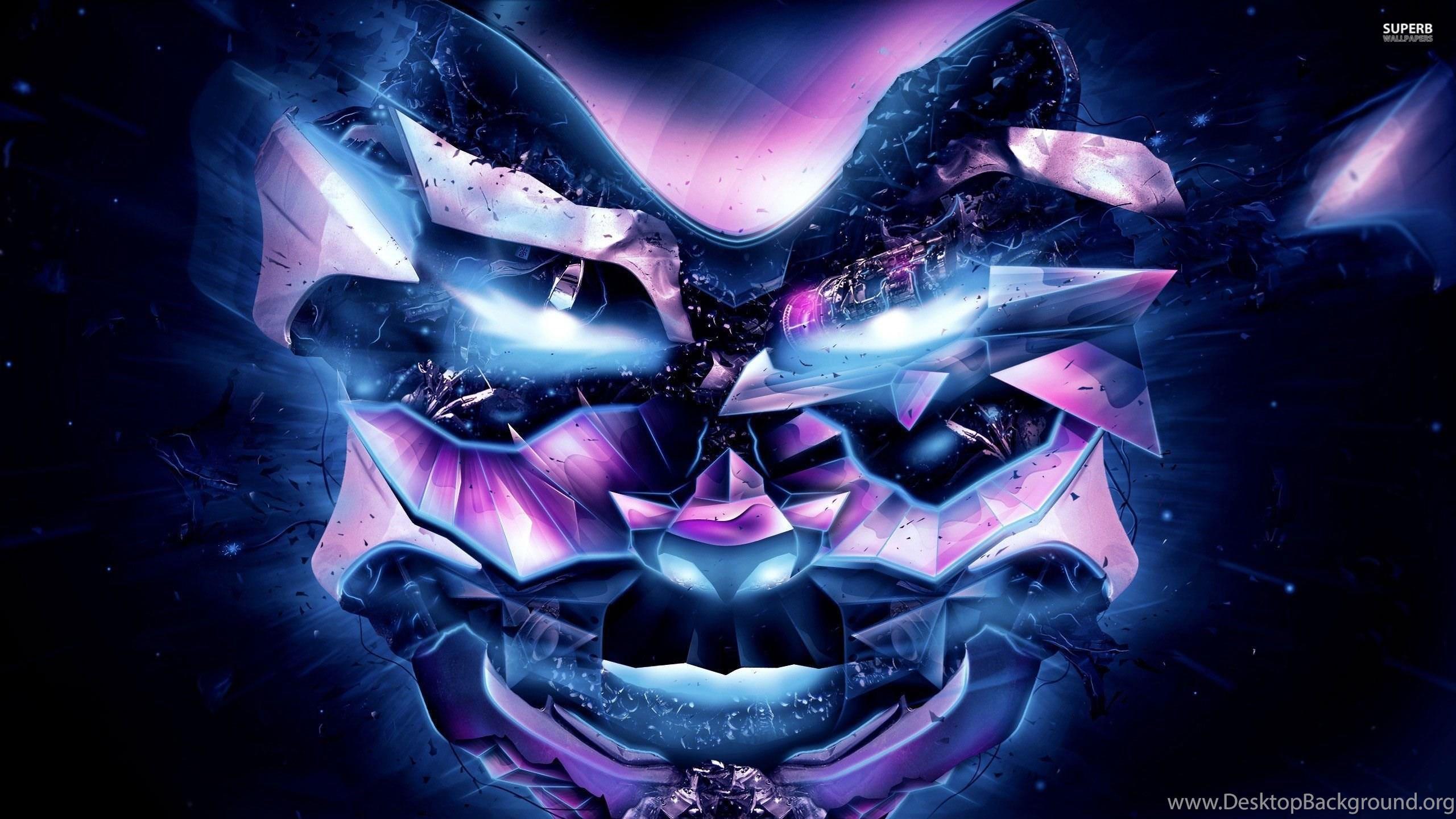 2560x1440 Skulls Art Cool 3D Background .