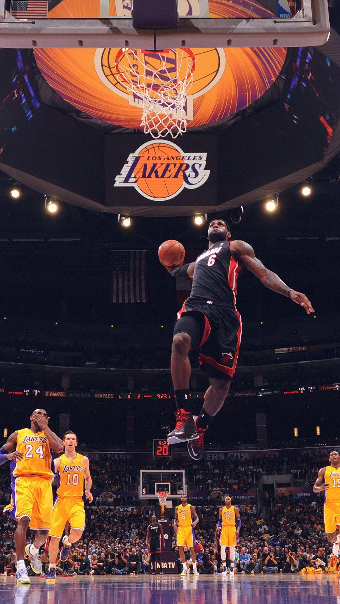 1080x1920 Kobe Bryant Dunk On Lebron James Wallpaper Full HD Xr Wallpaper Nba