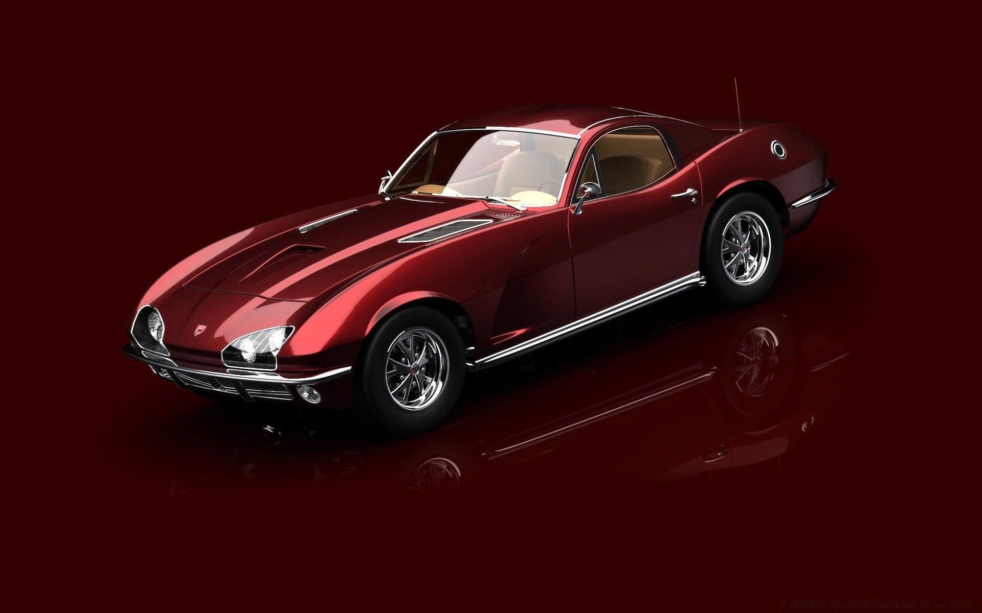 1920x1200 3D Red 1967 Dodge Viper