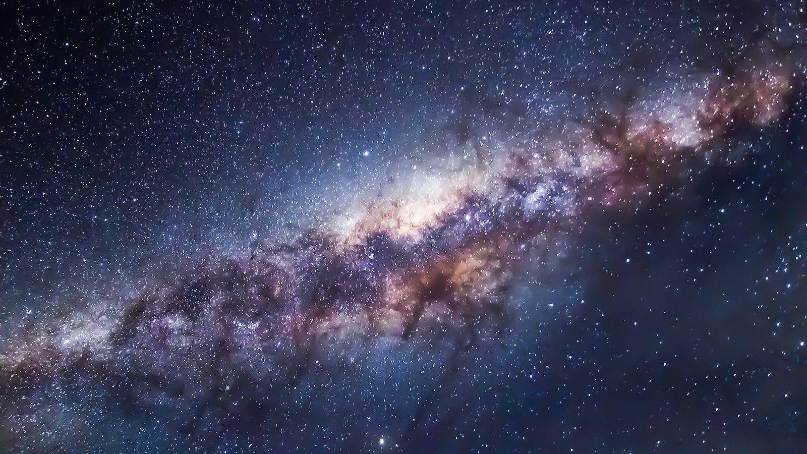 1600x900 Astronomy Milky way observatory sky galaxie space stars wallpaper