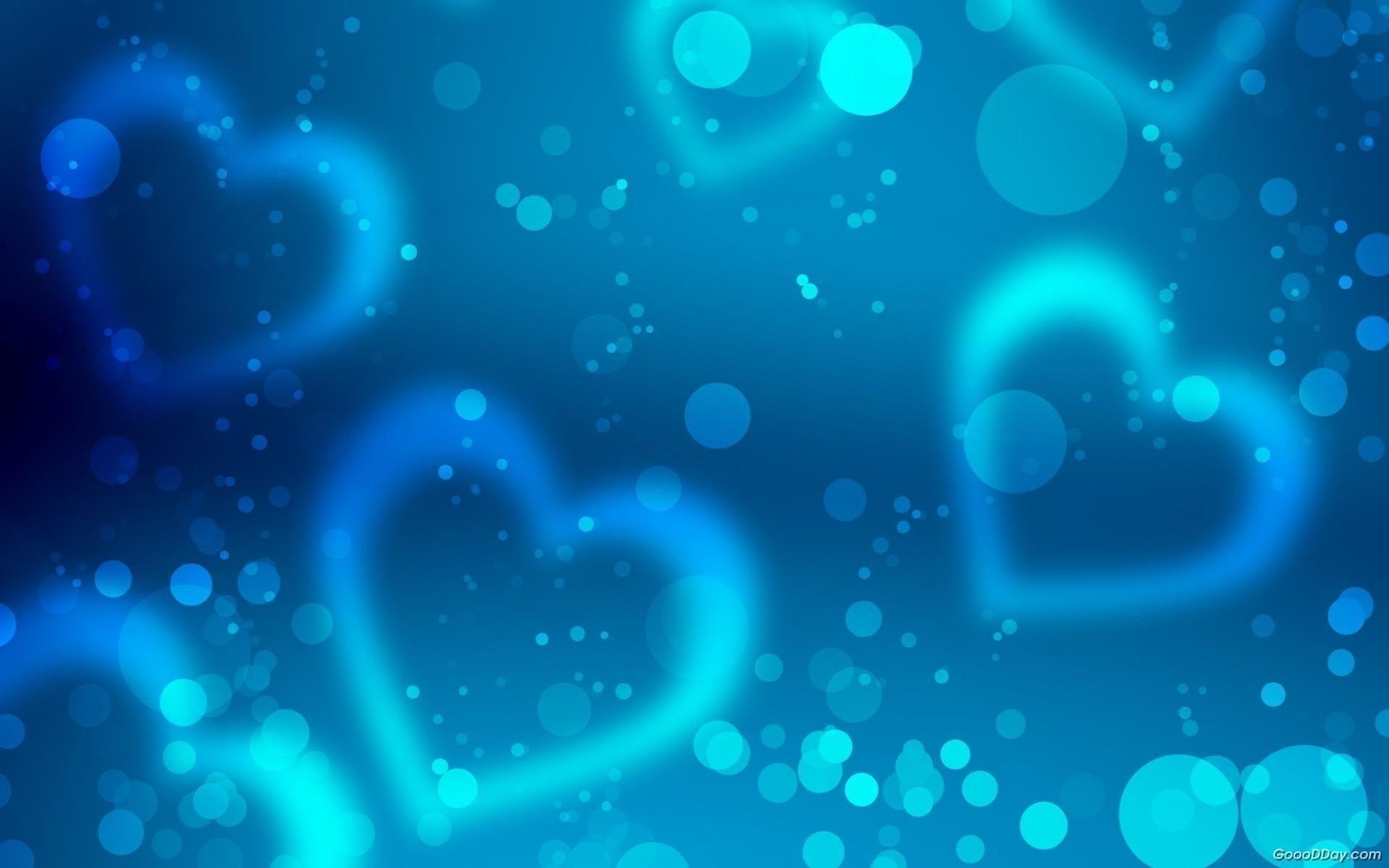 1920x1200 Cute Blue Heart Background 12494 Full HD Wallpaper Blue Background Wallpaper & Background Download