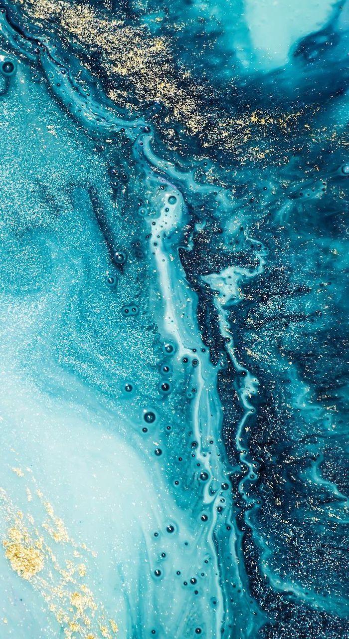 700x1281 Blue Girly Wallpaper Background Marble Blue HD Wallpaper