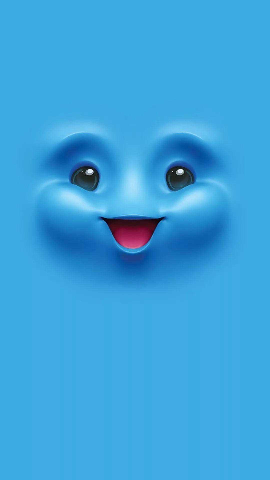 1080x1920 Cute Blue iPhone Wallpaper
