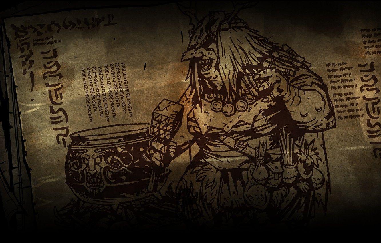 1332x850 Wallpaper witch, Darkest dungeon, Cauldron image for desktop, section игры