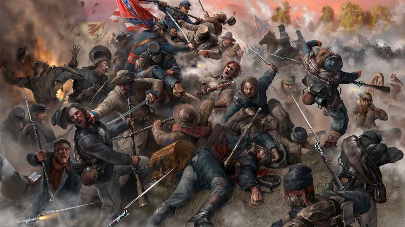1366x768 American Civil War Desktop Wallpaper