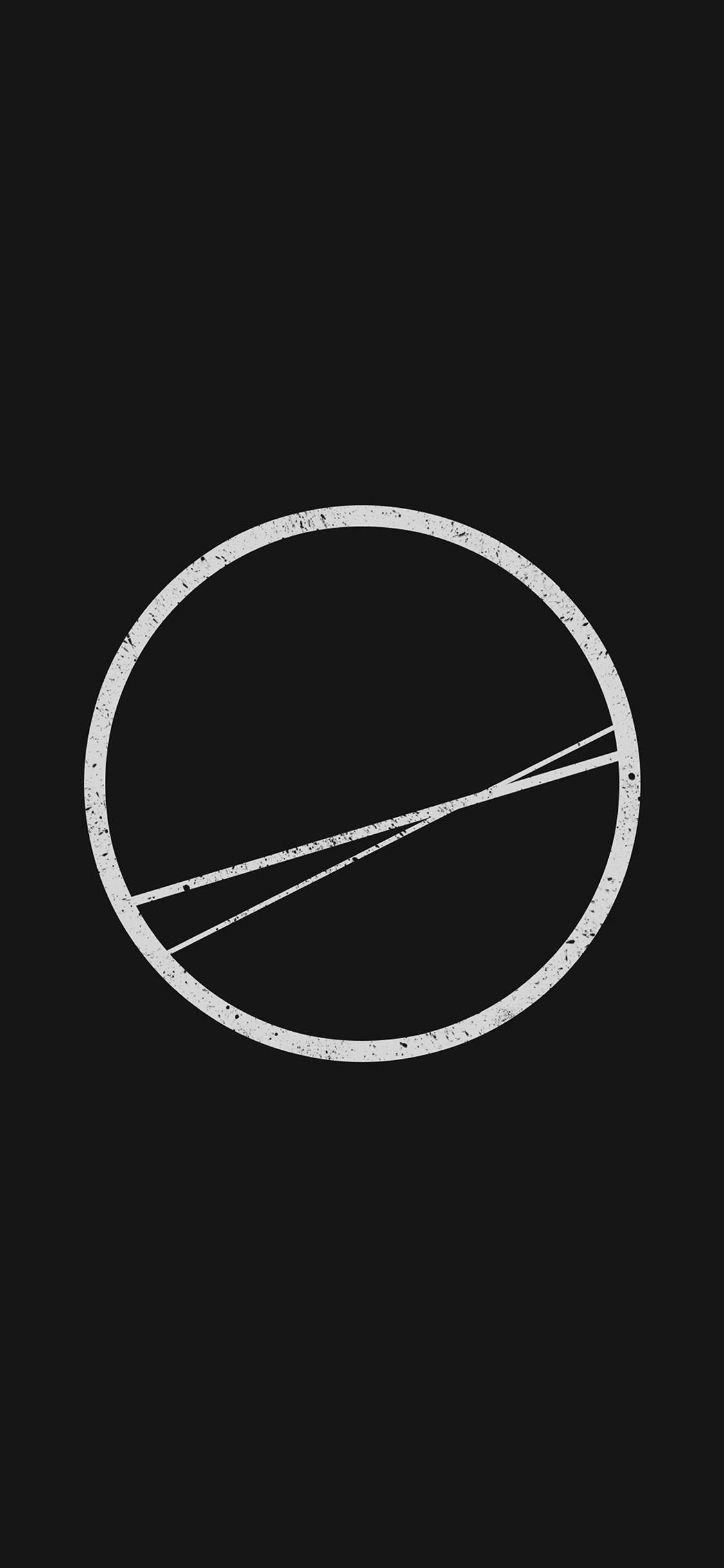 1125x2436 Minimal Simple Circle Art Illustration Dark Via For IPhone X. Circle Art, Illustration Art, Wallpaper Iphone Cute