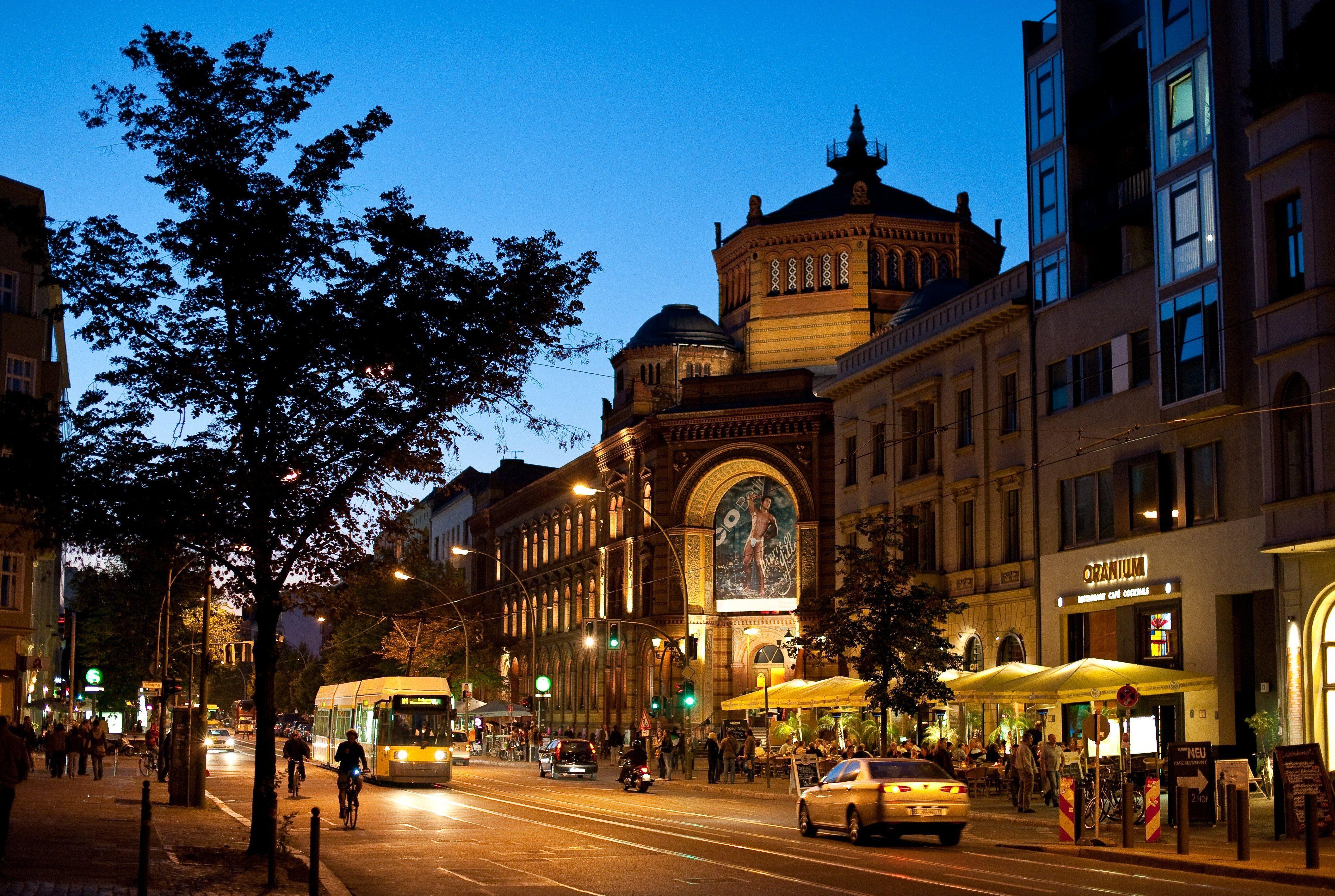 4221x2832 Photo Berlin Germany Roads Street Night Cities Building 4221x2832