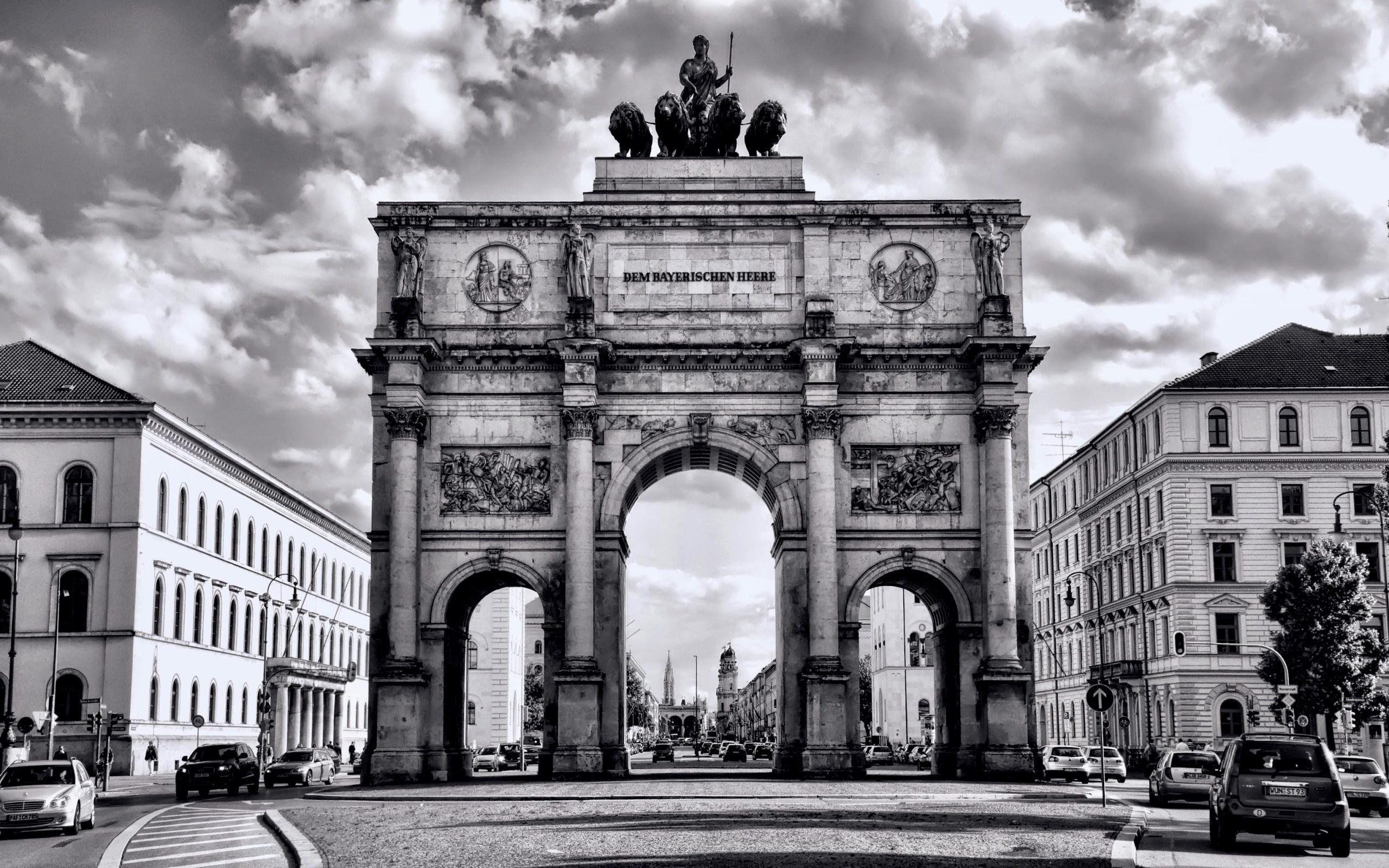 2560x1600 Download wallpaper Berlin, arch, Germany, Street for desktop with resolution 2560x1600. High Quality HD picture wallpaper