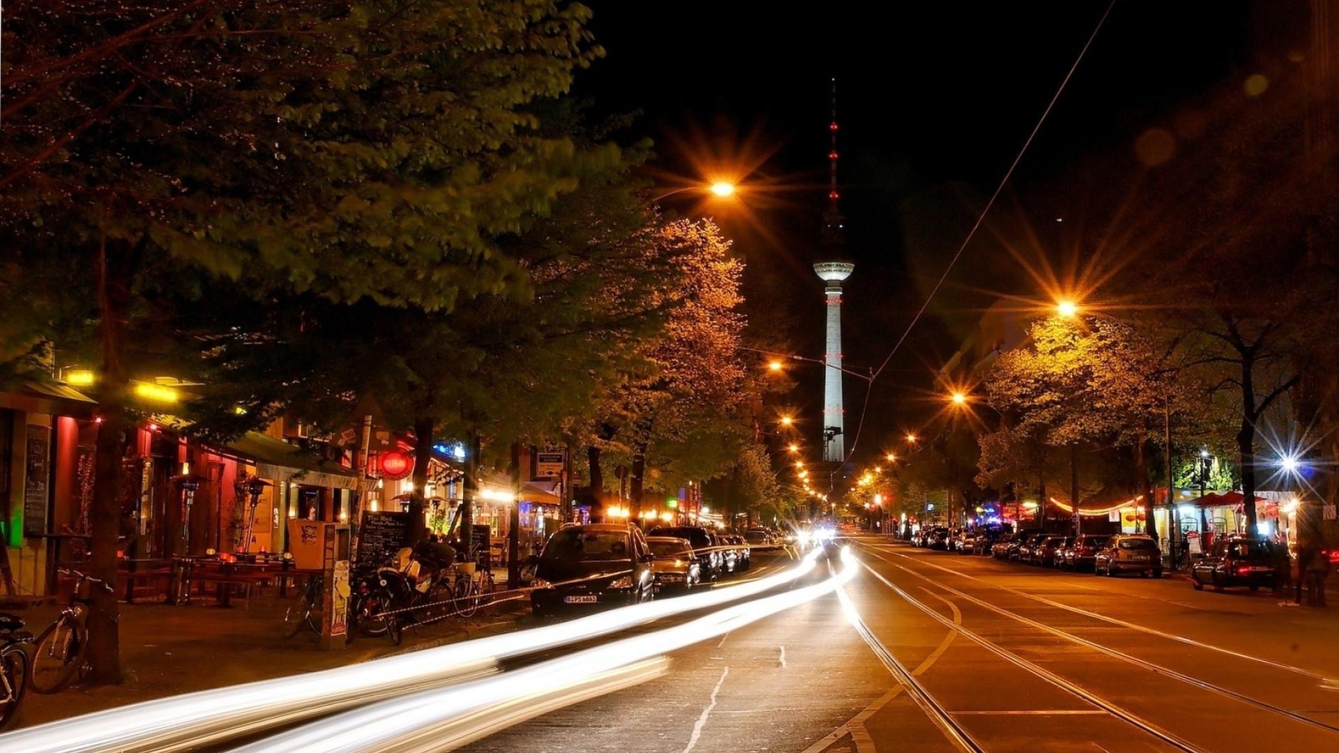 1920x1080 berlin, germany, night 1152x864 Resolution Wallpaper, HD City 4K Wallpaper, Image, Photo and Background