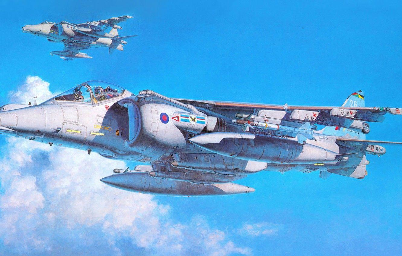 1332x850 Wallpaper Figure, Attack, GR The British Aerospace McDonnell Douglas Harrier II, BAE Harrier II, Vertical Take Off And Landing Image For Desktop, Section авиация