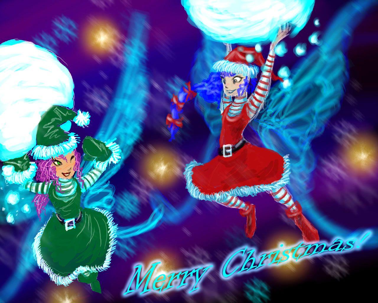 1280x1024 Free Christmas Desktop Wallpaper: Christmas Fairy Desktop Wallpaper