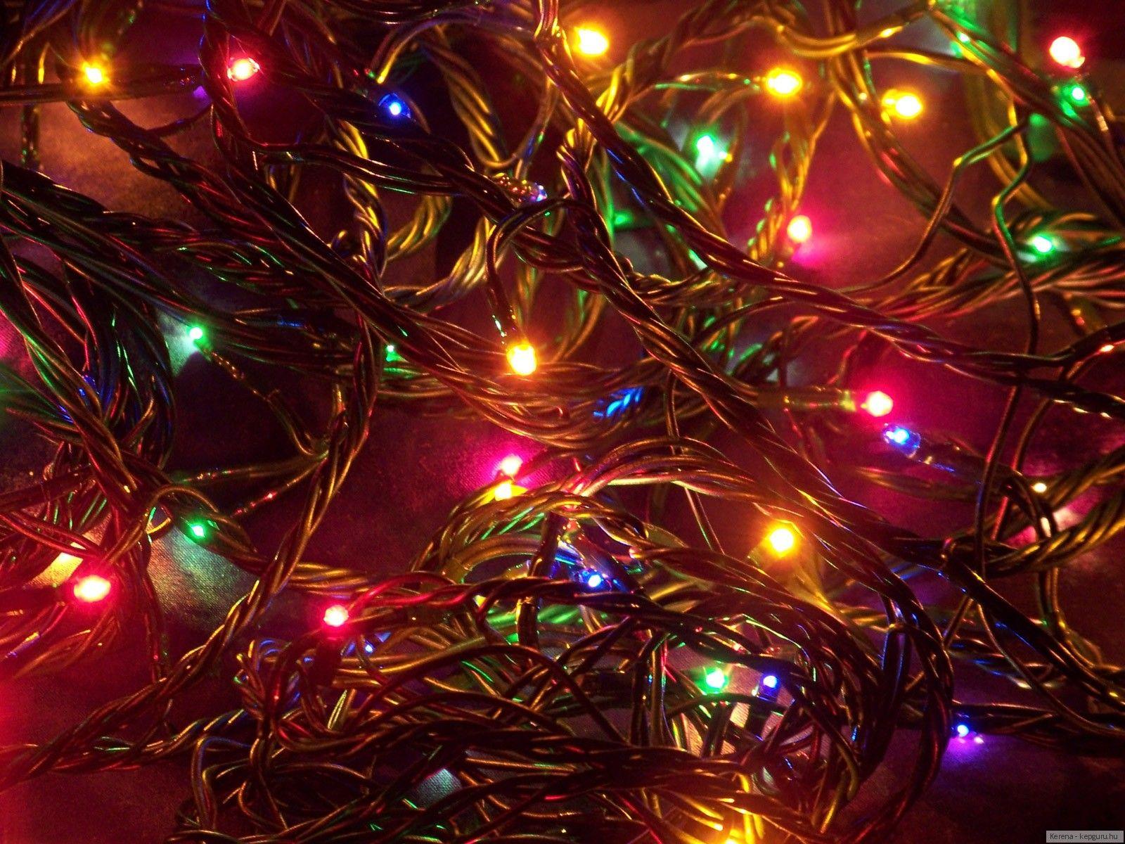 1600x1200 Desktop Wallpaper Christmas Fairy lights Holidays