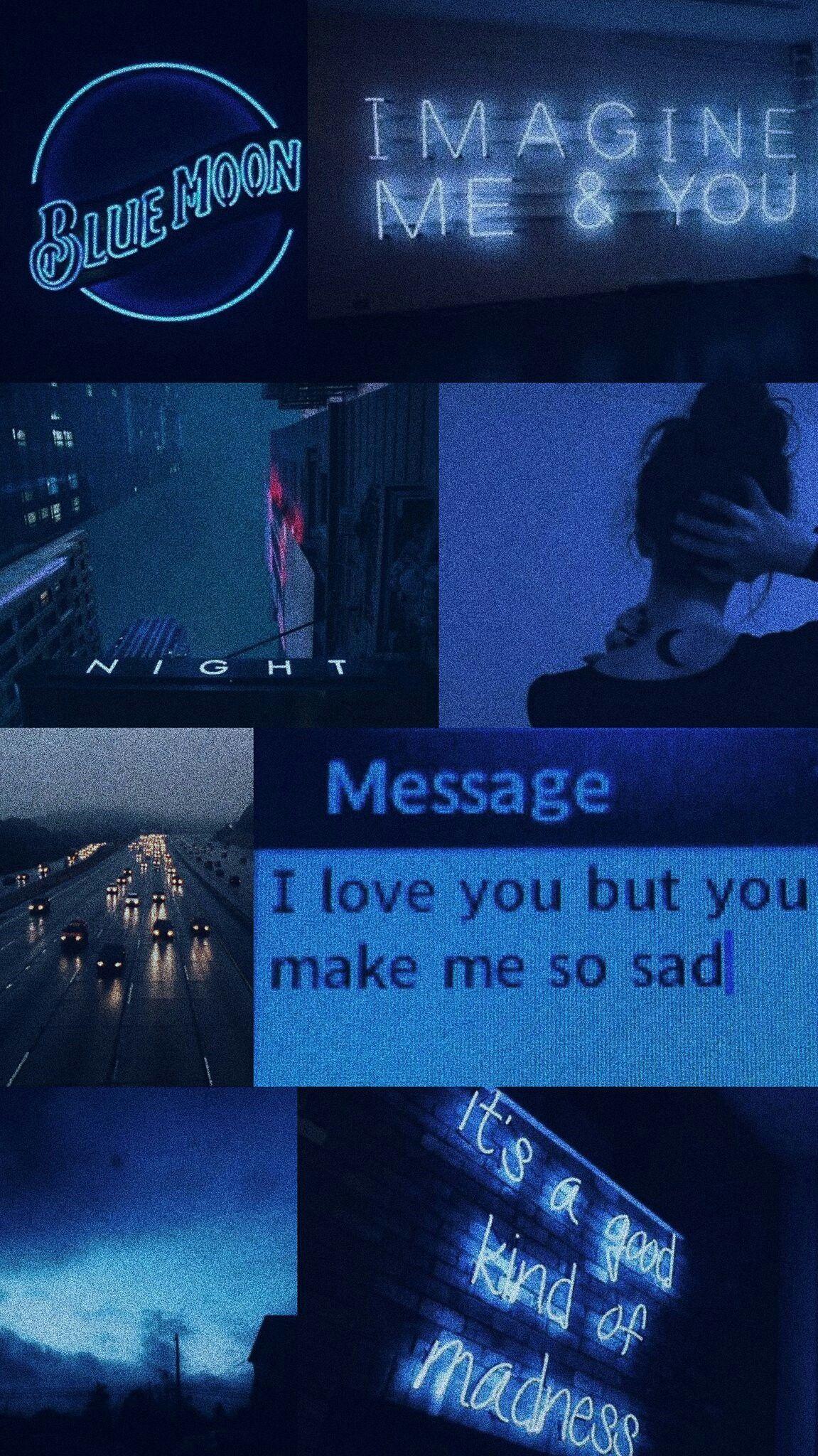 1151x2048 Blue Background Aesthetic