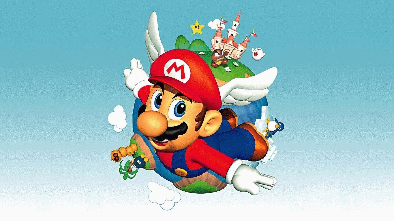 1366x768 Super Mario Bros Wallpaper Mario 64 Wallpaper & Background Download