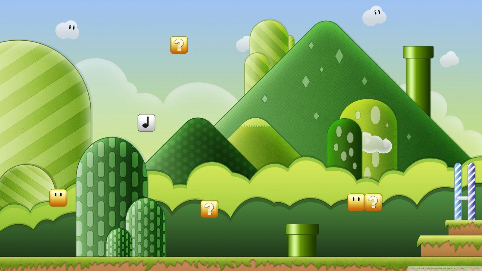 1600x900 Super Mario Bros HD desktop wallpaper : Fullscreen : Dual Monitor