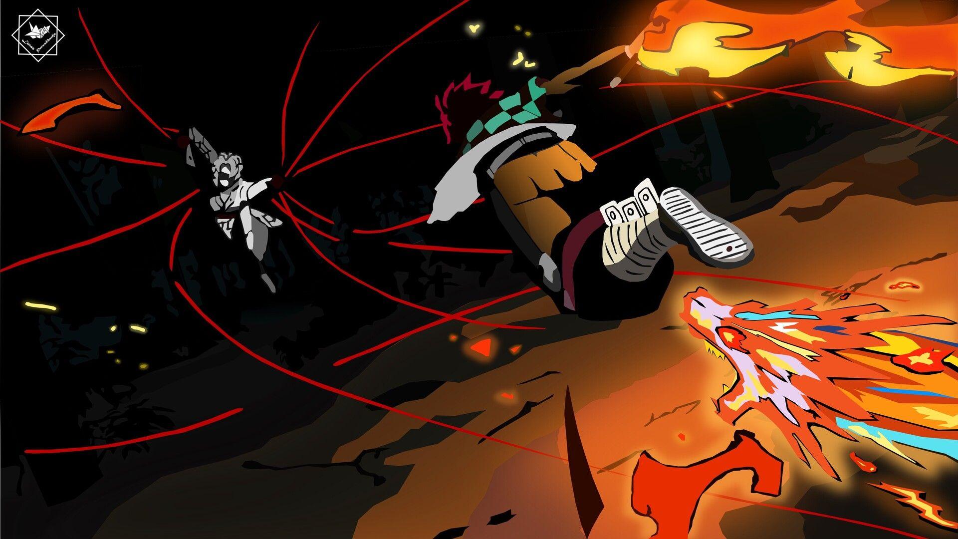 1920x1080 Lucas _ Slayer: Rui vs Tanjiro