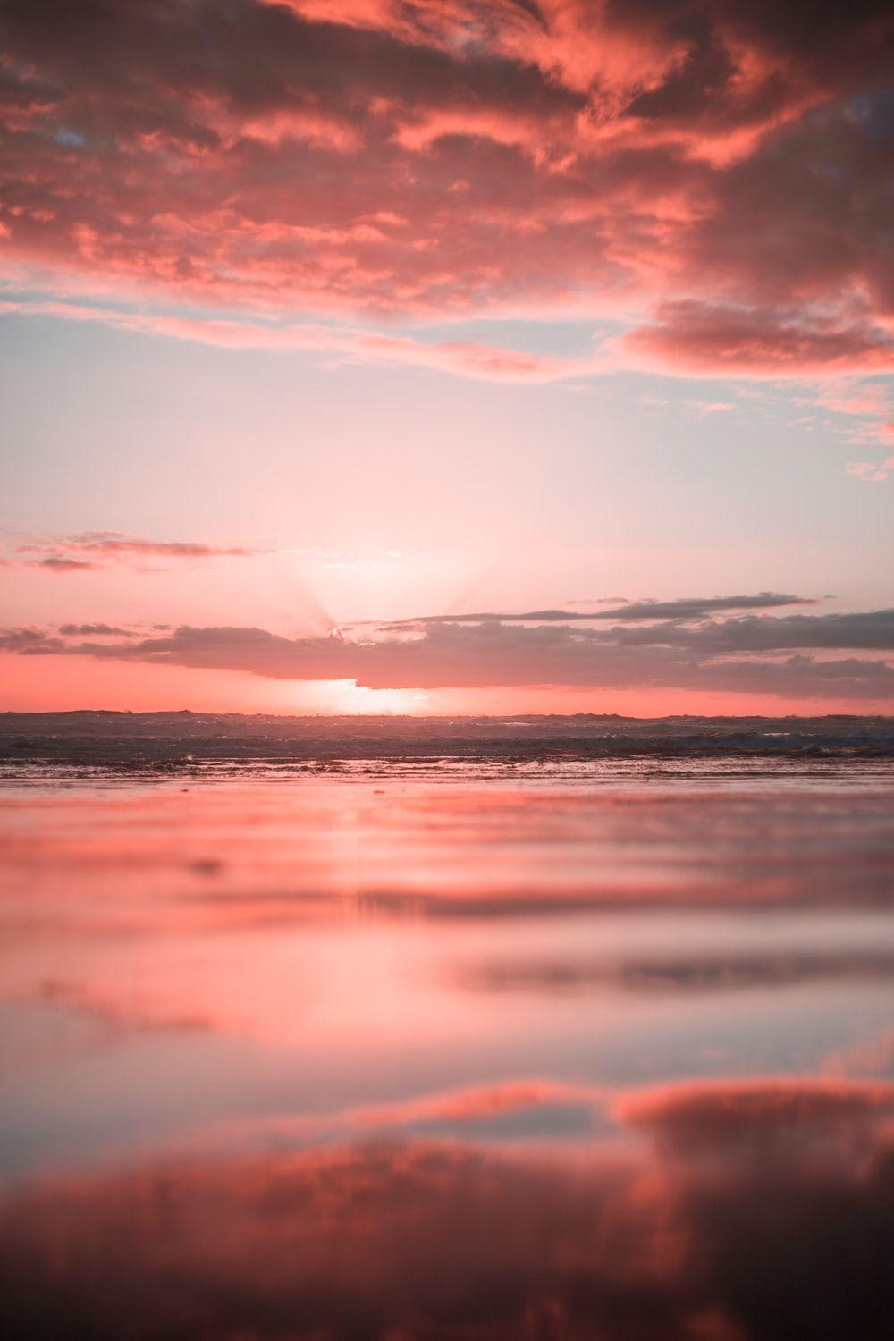 1000x1500 Orange And Pink Sunset Picture. Download Free Image
