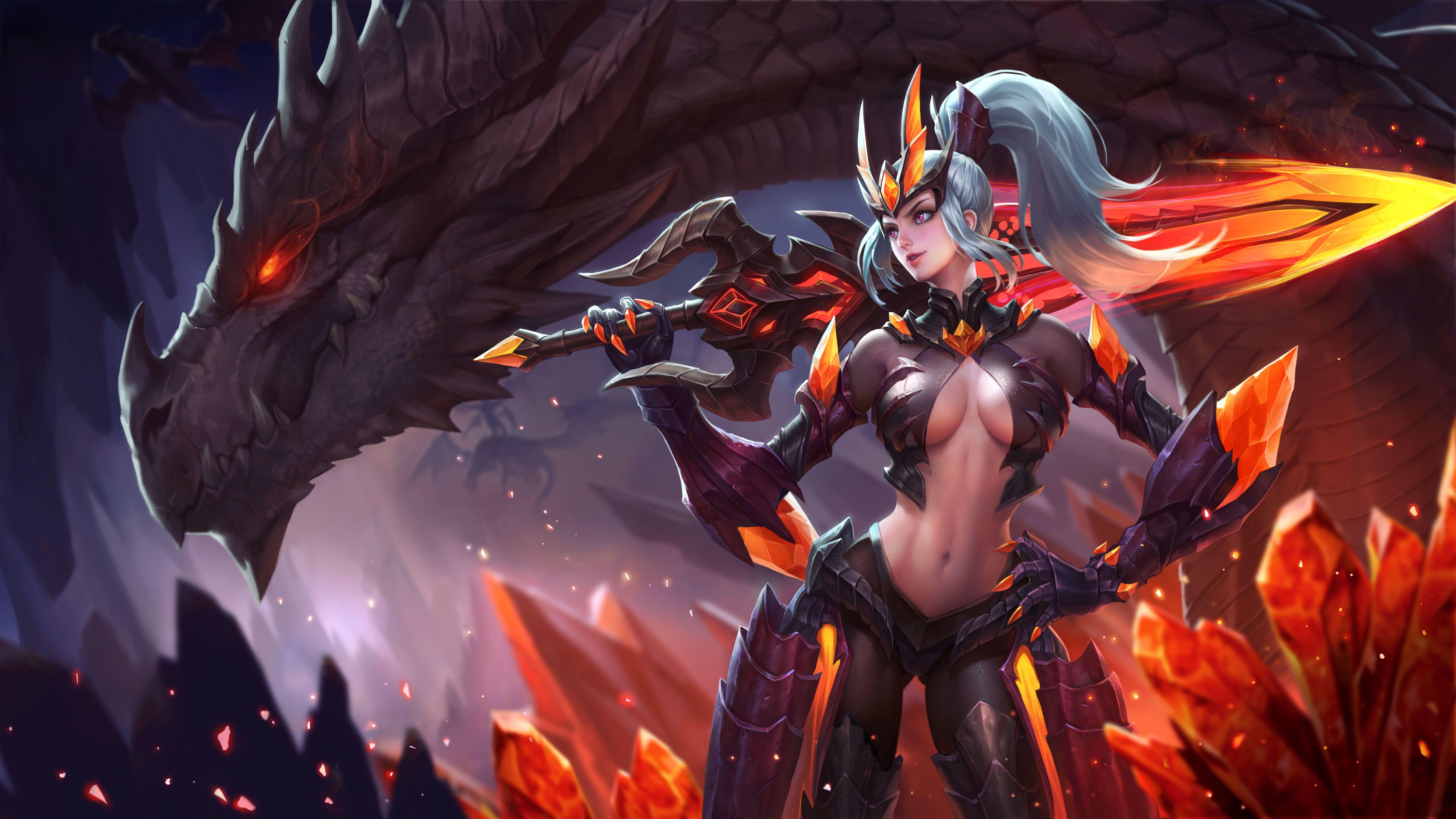 5920x3330 King Of Glory Hero Mulan Assassin New Skin Crystal Hunter Dragon's Skin High Definition Desktop Wallpaper HD Free Download 5920x3330 :