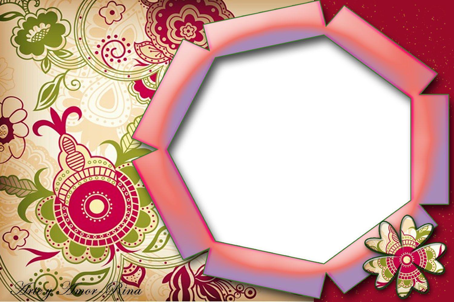 1500x1000 Floral Frame Background HD Wallpaper 14309