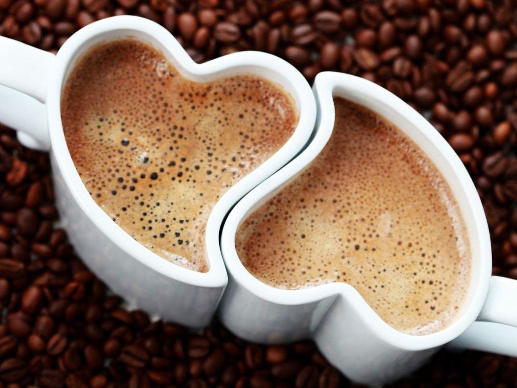 1024x768 Coffee Love wallpaper. Coffee heart, Mugs, Marley coffee