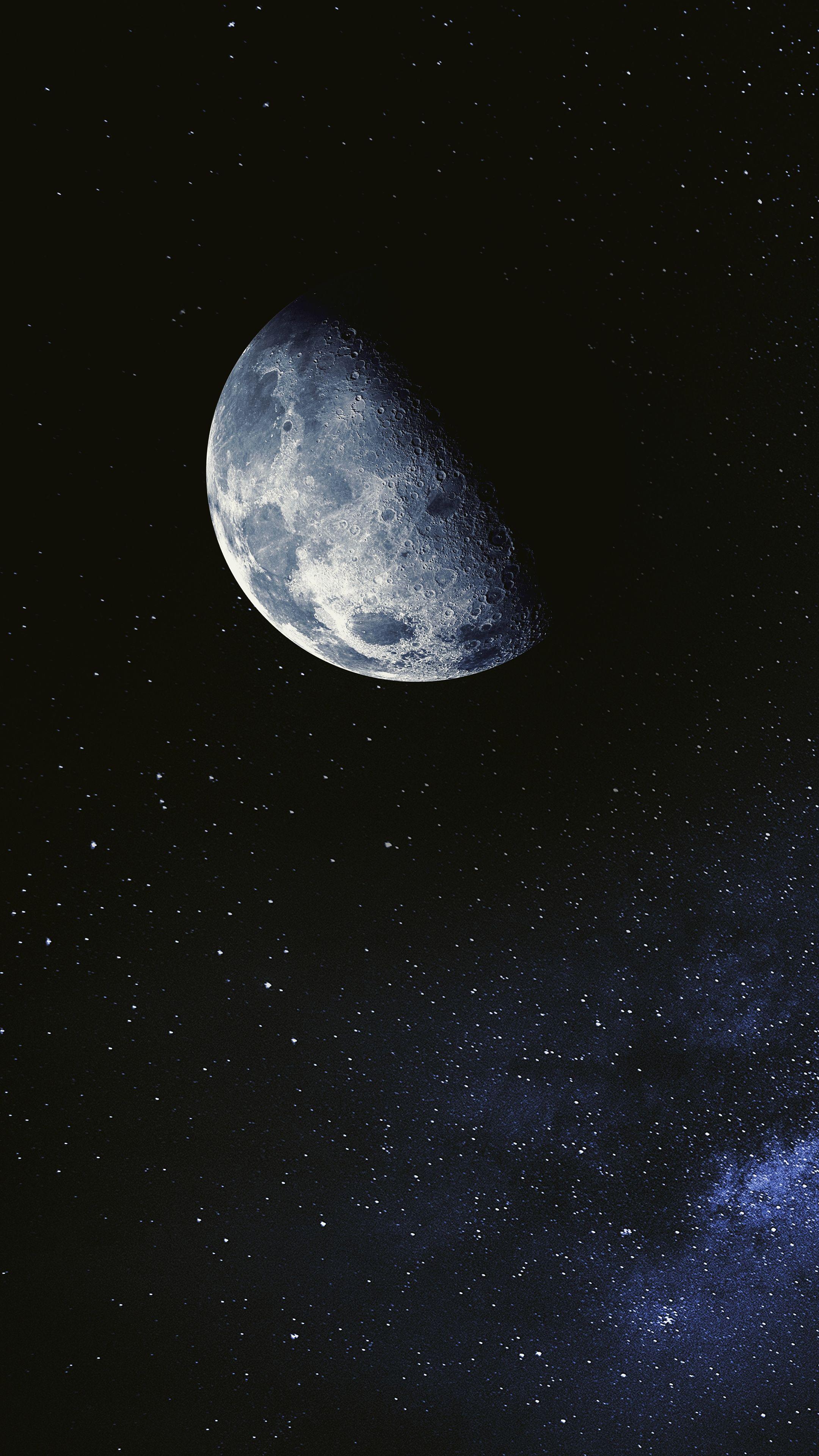 2160x3840 4K Half Moon Wallpaper 2160X3840 .com