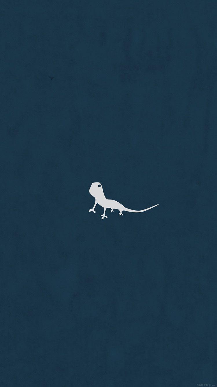 750x1334 iPhone7papers blue animal minimal simple art