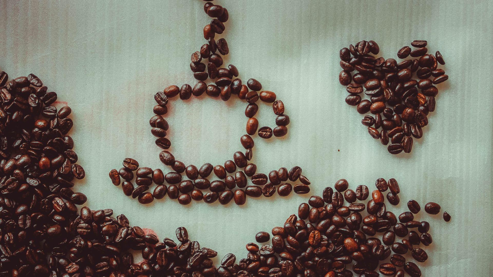 1920x1080 Coffee Love Coffee Beans Wallpaper