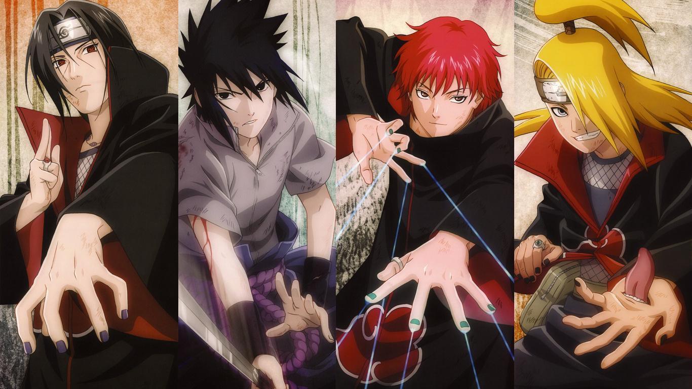 1366x768 Naruto Shippuden Akatsuki Wallpaper