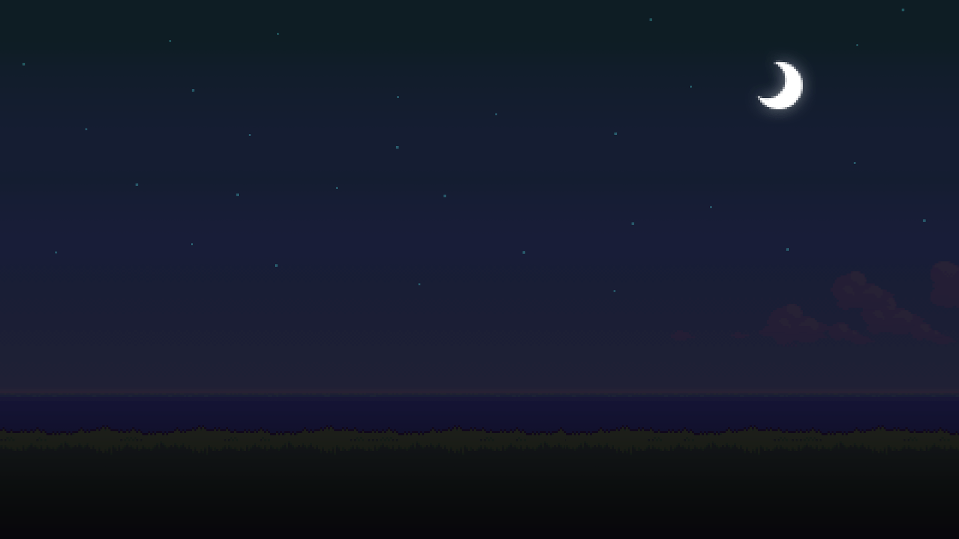 1920x1080 UPDATE: New version of the '8Bit Day' Wallpaper Set. Pixel wallpaper changes based on time of day! [Download different resolutions and installation instructions in comments.]