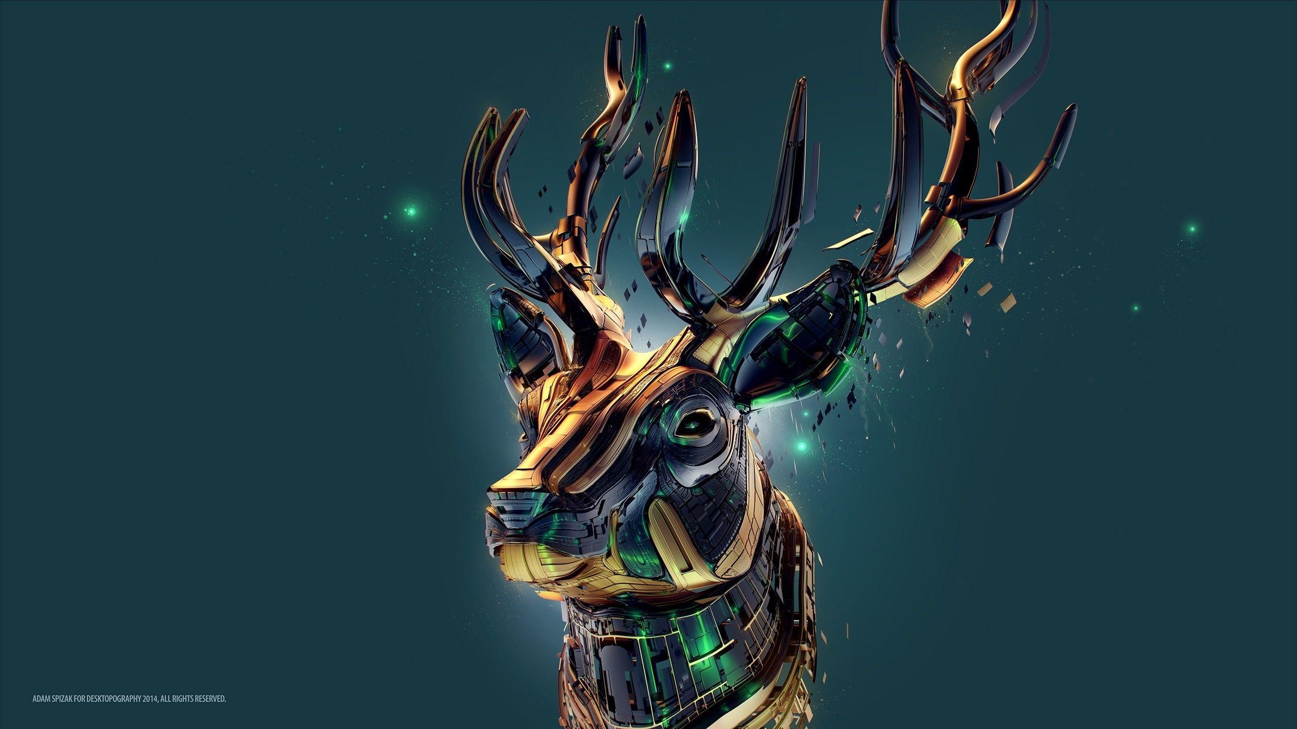 2560x1440 deer wallpaper 28