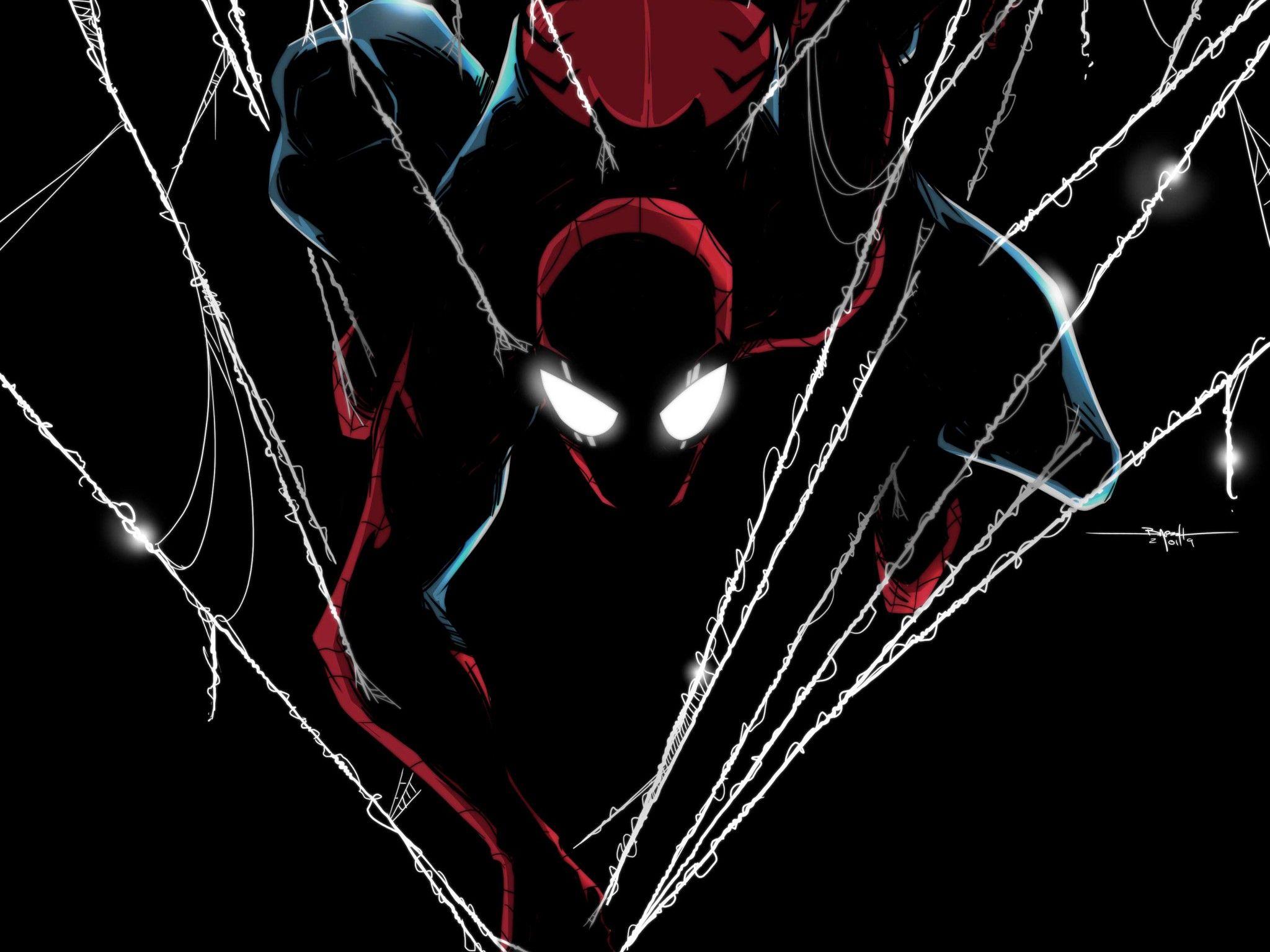 2048x1536 Spider Man 4K Wallpaper, Dark, Artwork, Graphics CGI