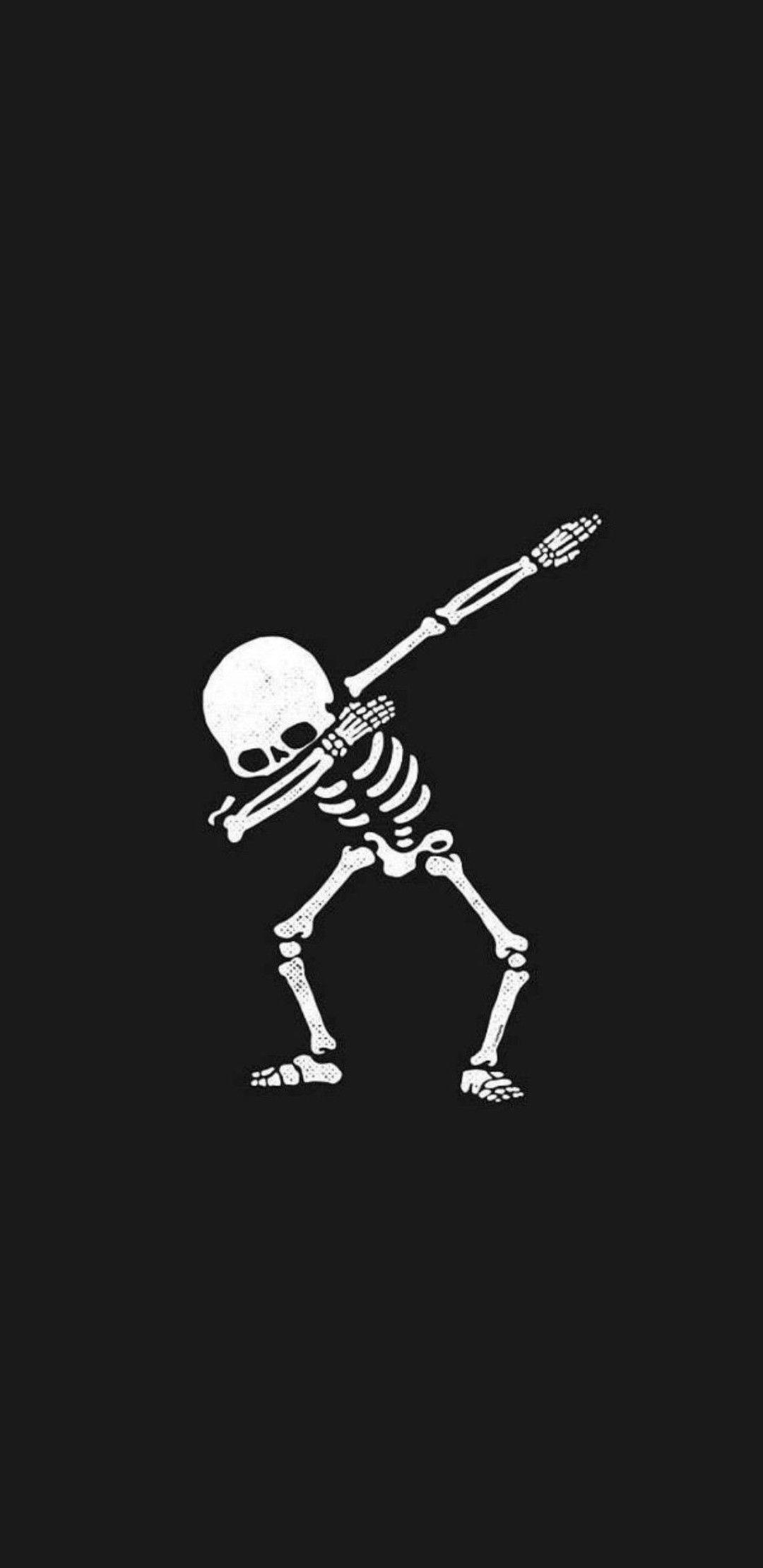 1080x2220 Spooky Scary Skeletons Wallpaper