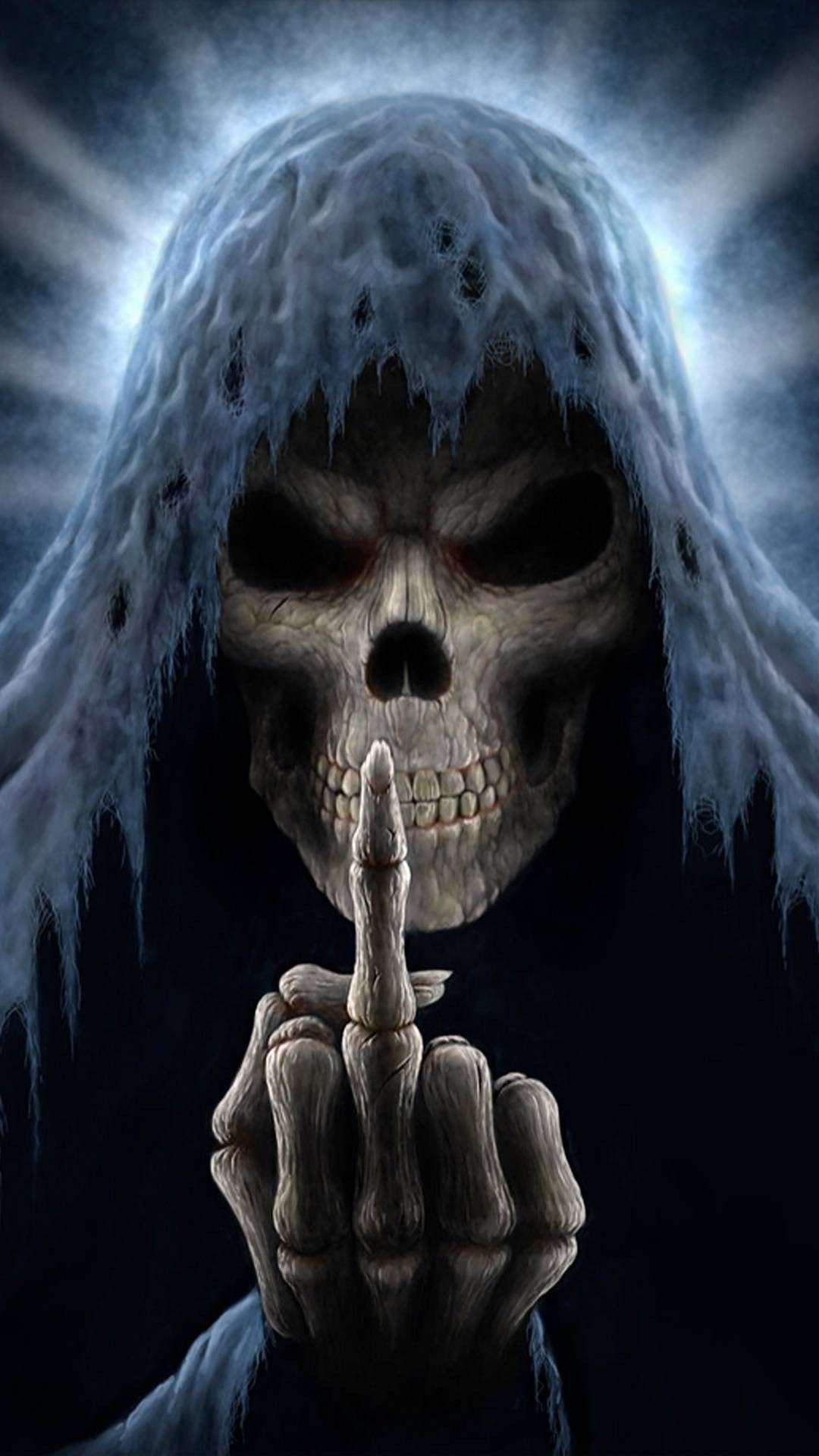 1080x1920 Scary Skull Wallpaper