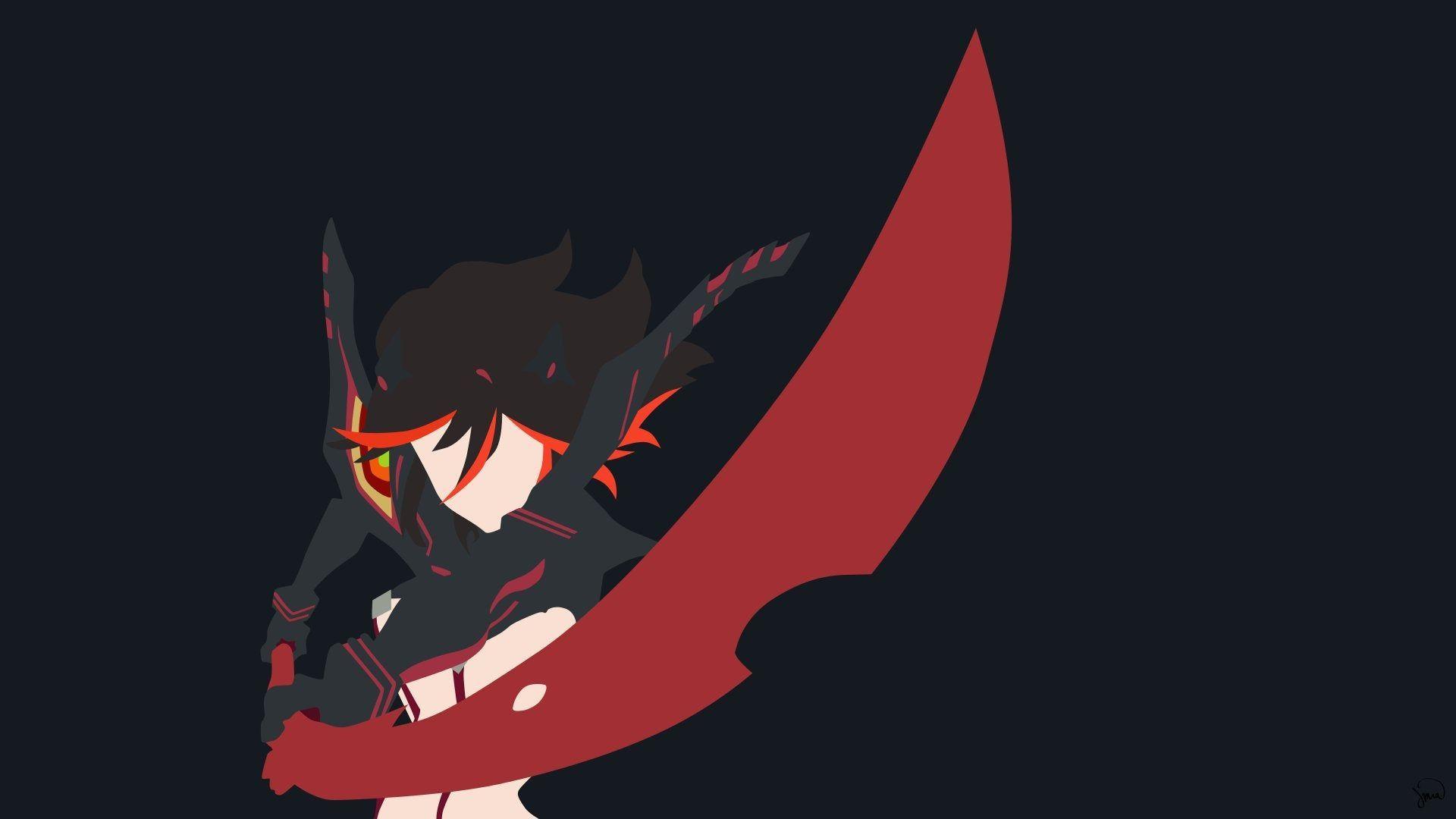 1920x1080 Minimal Vector Art Anime Wallpaper