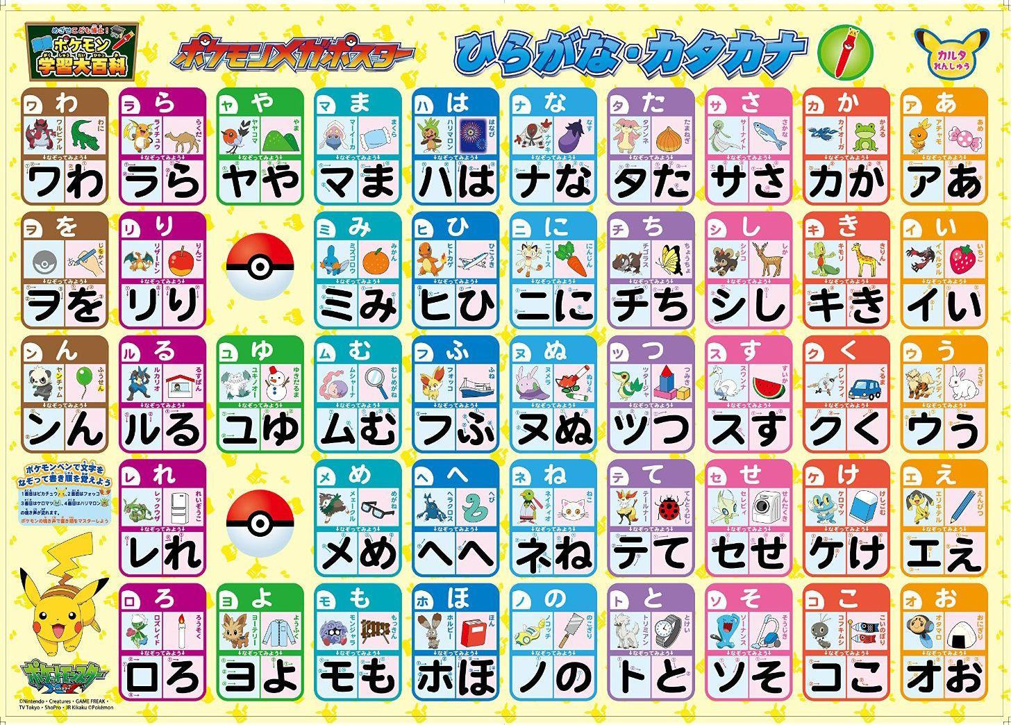 1456x1044 Downloadable Hiragana Charts