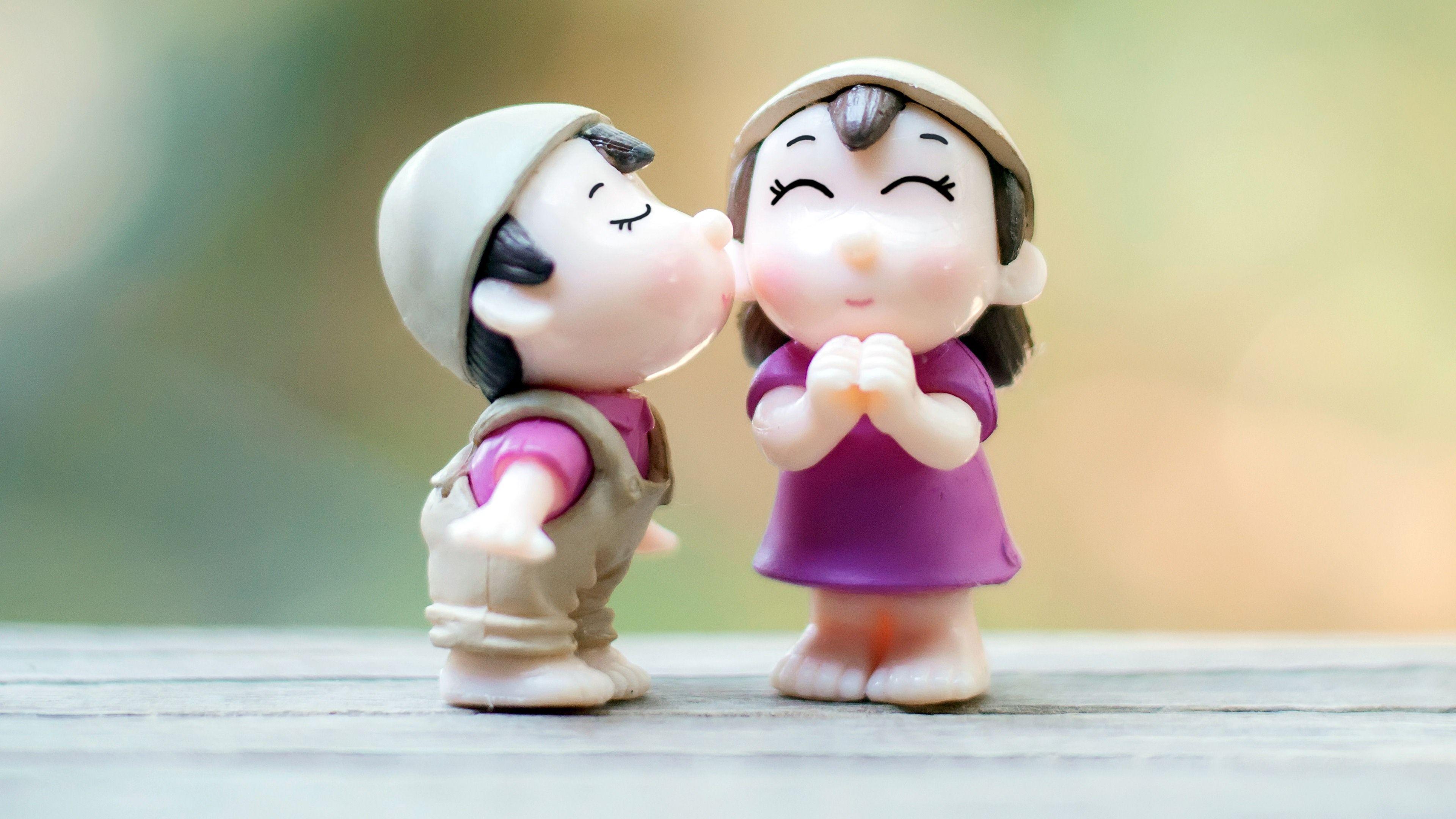 3840x2160 Love Kiss Wallpaper Morning My Love Cartoon