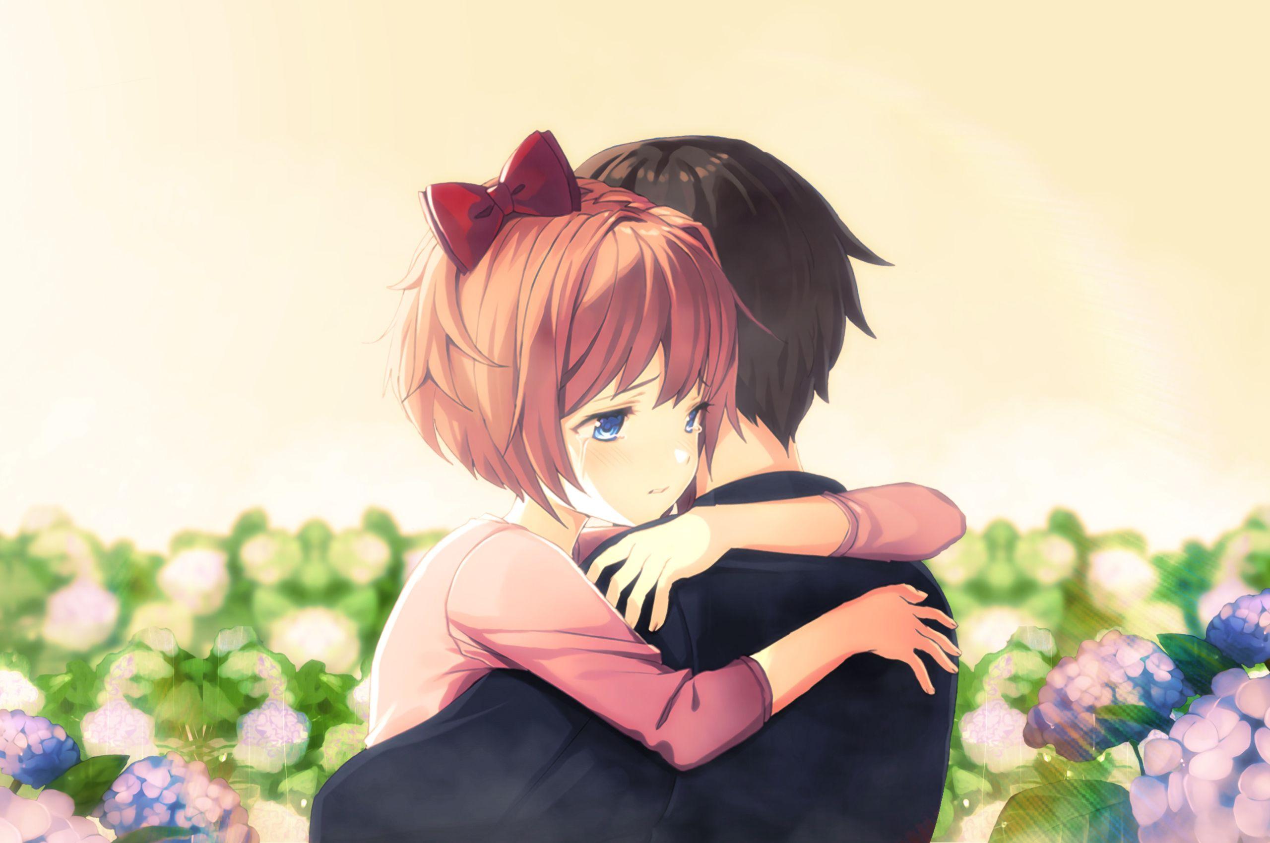 Cute Anime Love Couple Wallpaper Download  MobCup