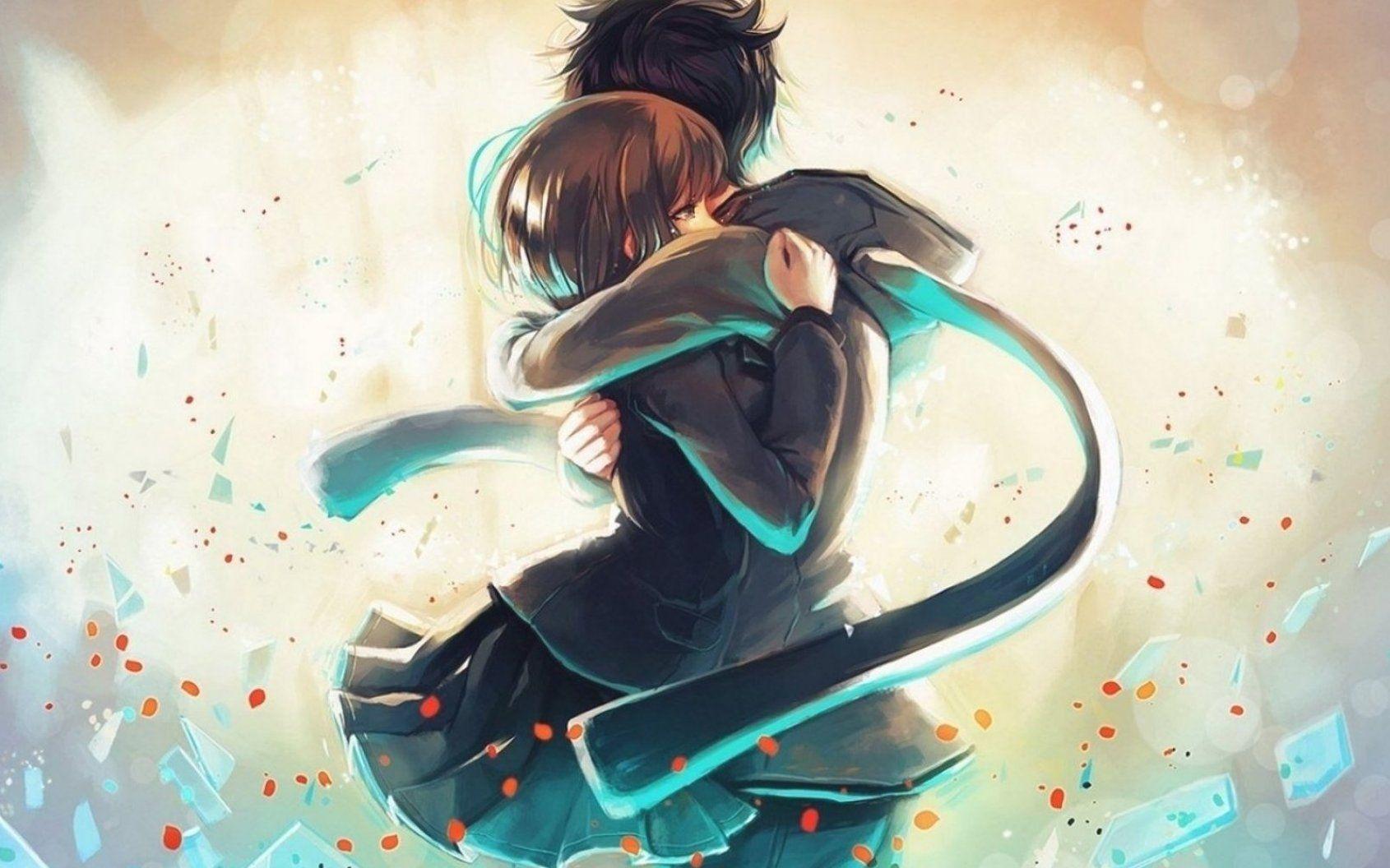 1690x1056 Anime Couple Wallpaper For Mobile Cute Anime Wallpaper 82 Background Picture 73 Cute Anime Couple Wallpaper. HD anime wallpaper, Anime hug, Anime wallpaper